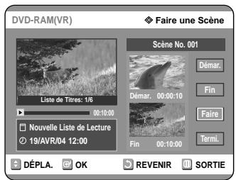 SAMSUNG DVD-R121 - Appuyez sur la touche OK au point de fin. - 1