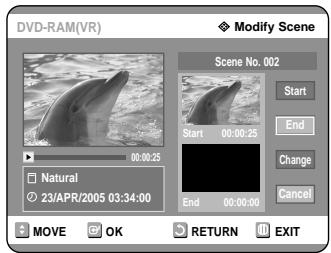 SAMSUNG DVD-R121 - Modifying a Scene (Replacing a Scene) - 3