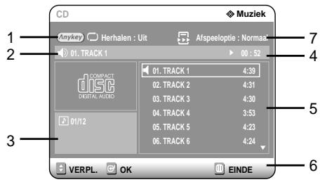 SAMSUNG DVD-R121 - Audio-CD (CD-DA) - indeling scherm - 1
