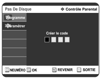SAMSUNG DVD-R121 - Configuration du contrôle parental - 4