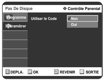 SAMSUNG DVD-R121 - Configuration du contrôle parental - 6