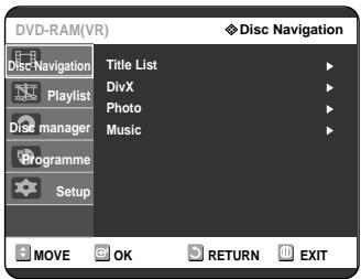 SAMSUNG DVD-R121 - Using the MENU button - 1