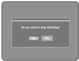 SAMSUNG DVD-R121 - To stop Recording - 1