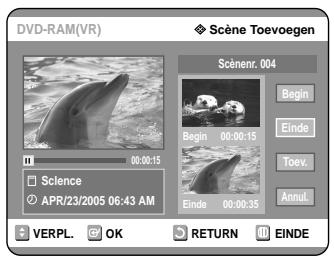 SAMSUNG DVD-R121 - Scène toevoegen - 4