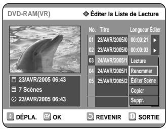 SAMSUNG DVD-R121 - Utilisation de la touche MENU - 2
