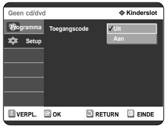 SAMSUNG DVD-R121 - Kinderslot instellen - 6