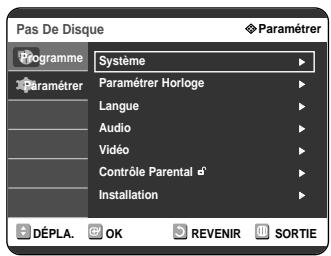 SAMSUNG DVD-R121 - Réglage de l'horloge - 2