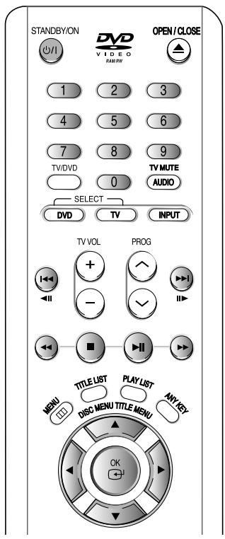 SAMSUNG DVD-R121 - Knoppen op de afstandsbediening voor het afspelen van MP3's - 1
