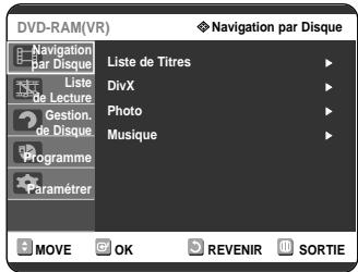 SAMSUNG DVD-R121 - Utilisation de la touche MENU - 1