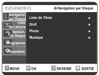SAMSUNG DVD-R125P - Appuyez sur le bouton MENU, apparéil en mode Arrêt. - 1