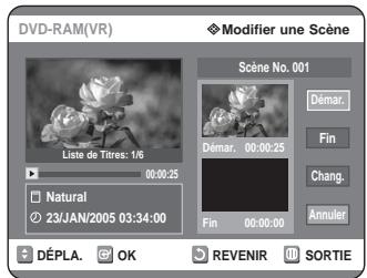 SAMSUNG DVD-R125P - Modifier une scene (Remplacer une scene) - 3