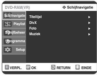 SAMSUNG DVD-R125P - Druk in de stopstand op de knop MENU. - 1