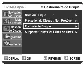 SAMSUNG DVD-R125P - Formater un disque - 5