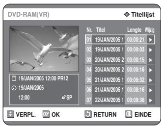 SAMSUNG DVD-R125P - Met de TITLE LIST toets - 1