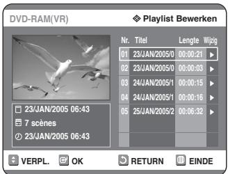 SAMSUNG DVD-R125P - Druk in de stopstand op de knop PLAY LIST. - 1