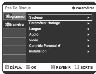 SAMSUNG DVD-R125P - Configuration des options Sortie Video - 2