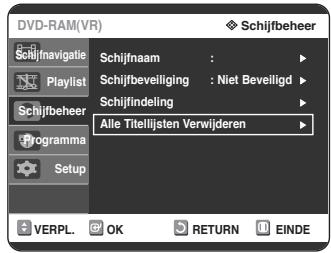 SAMSUNG DVD-R125P - Alle Titellijsten verwijderen - 6