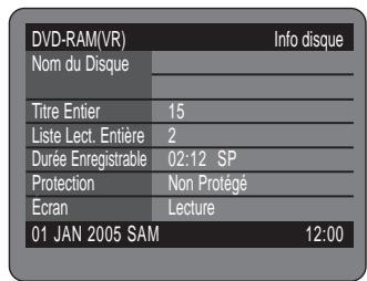 SAMSUNG DVD-R125P - Utilisation de la touche MENU - 5