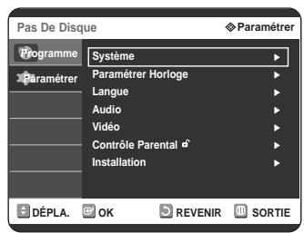 SAMSUNG DVD-R125P - Configuration des options NICAM - 2