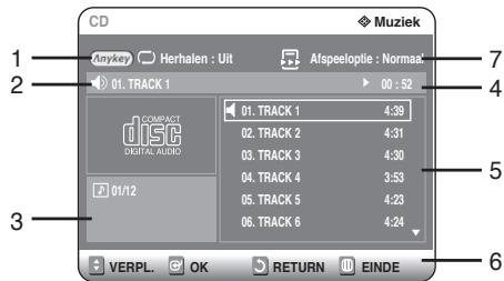 SAMSUNG DVD-R125P - Audio-CD (CD-DA) - indeling scherm - 1