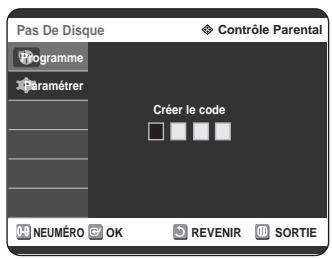 SAMSUNG DVD-R125P - Configuration du contrôle parental - 4