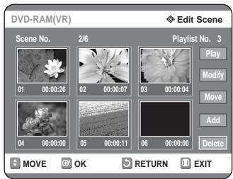 SAMSUNG DVD-R125P - Deleting a Scene - 2