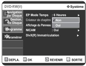 SAMSUNG DVD-R125P - Creation automatique de chapitre - 4