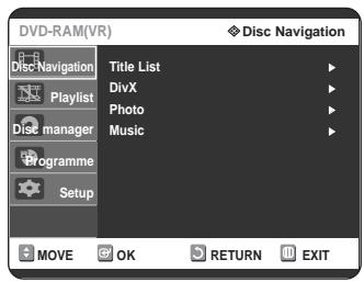 SAMSUNG DVD-R125P - On-Screen Menu Navigation - 2