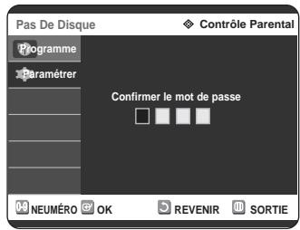 SAMSUNG DVD-R125P - Configuration du contrôle parental - 5