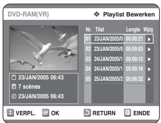 SAMSUNG DVD-R125P - Druk in de stopstand op de knop PLAY LIST. - 1