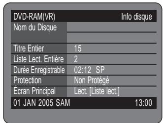 SAMSUNG DVD-R125P - Appuyez sur les touches ▲▼ pour selectionner Lecture, puis appuyez sur la touche OK. - 3