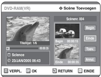 SAMSUNG DVD-R125P - Scène toevoegen - 4
