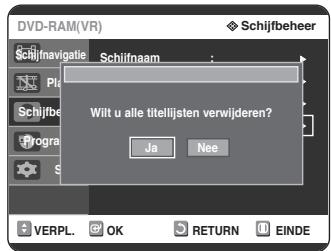SAMSUNG DVD-R125P - Alle Titellijsten verwijderen - 7