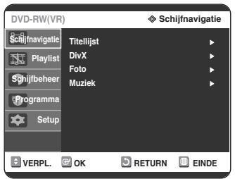 SAMSUNG DVD-R125P - Druk in de stopstand op de knop MENU. - 1