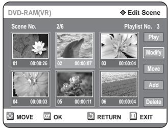 SAMSUNG DVD-R125P - Deleting a Scene - 1