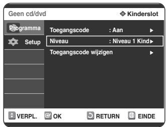 SAMSUNG DVD-R125P - Indien u uw toegangscode vergeet. - 1