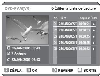 SAMSUNG DVD-R125P - Appuyez sur le bouton PLAY LIST, apparéil en mode Arrét. - 1