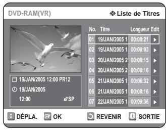 SAMSUNG DVD-R125P - Utilisation de la touche MENU - 2
