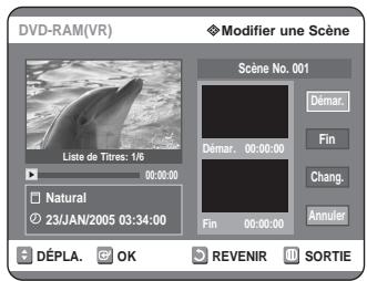 SAMSUNG DVD-R125P - Modifier une scene (Remplacer une scene) - 2