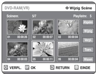 SAMSUNG DVD-R125P - Scène verplaatsen binnen Playlist - 4