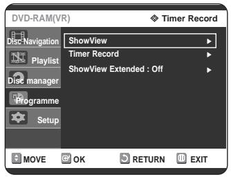 SAMSUNG DVD-R125P - Press the ▲▼ buttons to select Programme, then press the OK or ► button. - 1