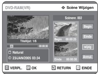 SAMSUNG DVD-R125P - Scène bewerken (vervangen) - 4