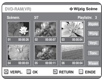 SAMSUNG DVD-R125P - Scène verplaatsen binnen Playlist - 1