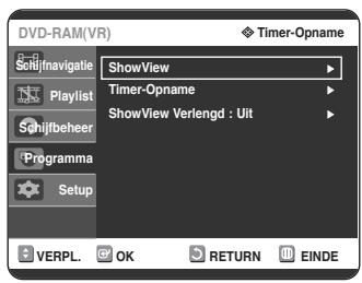 SAMSUNG DVD-R125P - Selecteer met de toetsen Programma en druk op de toets OK of . - 1