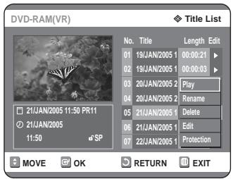 SAMSUNG DVD-R125P - Using the MENU button - 3