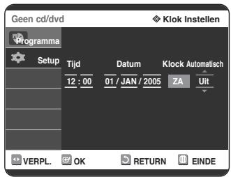 SAMSUNG DVD-R125P - De klok instellen - 4
