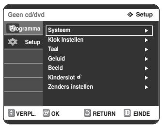 SAMSUNG DVD-R125P - De klok instellen - 2