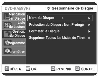 SAMSUNG DVD-R125P - Supprimer toutes les listes de titres - 5
