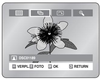 SAMSUNG DVD-R125P - 5-2 Selecteer met de toetsen een afbeeldingbestand in het Album scherm en druk verwolgens op de OK toets. - 1