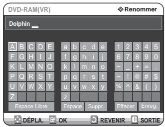 SAMSUNG DVD-R125P - Appuyez sur les touches ▲▼ pour selectionner Renommer, puis appuyez sur la touche OK. - 2